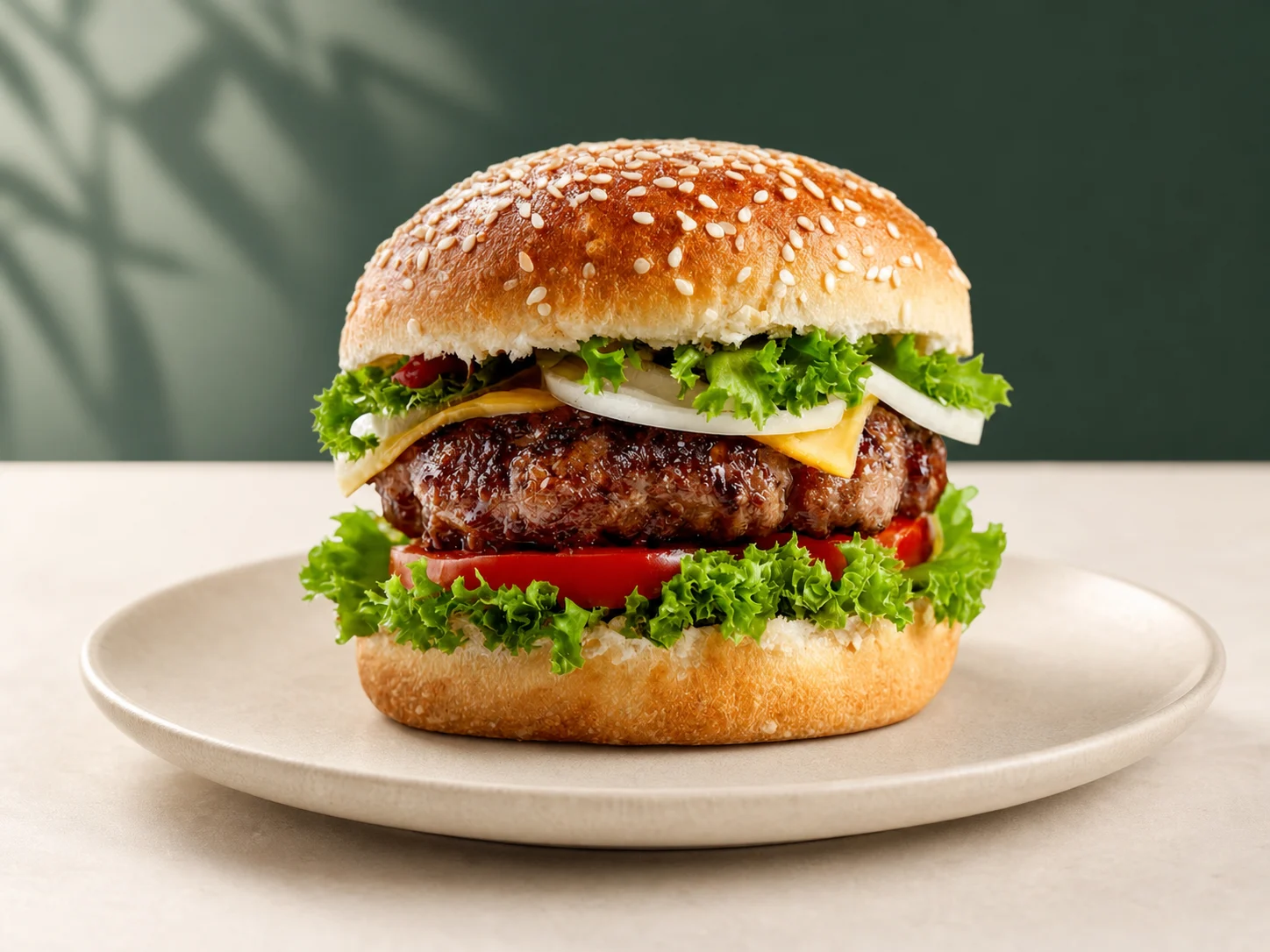 Burger from the Yeshua Cafe menu